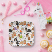 Halloween Shetland Sheepdog Sheltie Papieren Bordje (Feest)