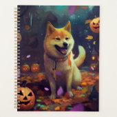 Halloween Shiba Inu Avec La Peur Citrouille (Devant)