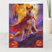 Halloween Shiba Inu Vampire Pumpkins eng Kaart (Voorkant)
