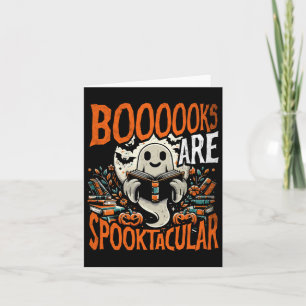 Halloween Shirt Book Lover Design Ghost Met Boeken Kaart