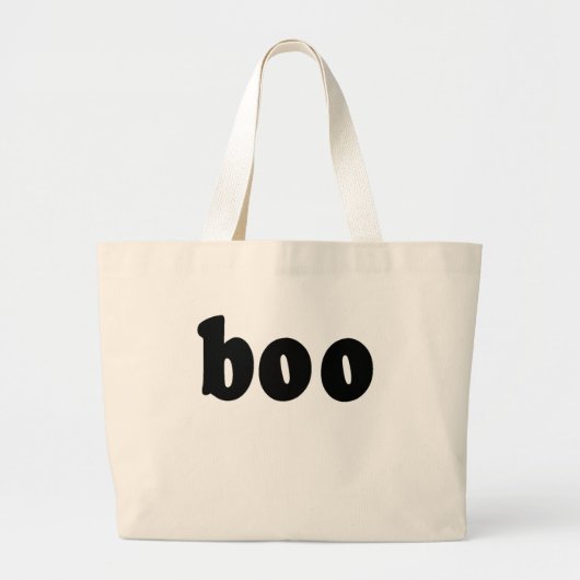 Halloween Shirt dat BOO zegt Grote Tote Bag (Voorkant)