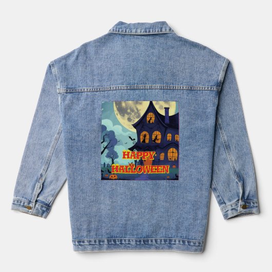 Halloween shirt denim jacket (Achterkant)