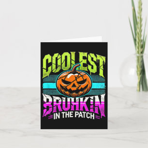Halloween Shirt Jongens Pompoen Thanksgiving Bruh Kaart