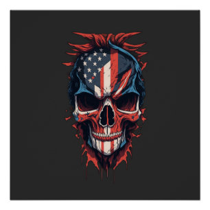 Halloween-Shirt Schedel sublimatie ontwerp Perfect Poster