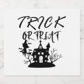 Halloween Shirten, Halloween Party Sparkling Wijnetiket (Enkel label)