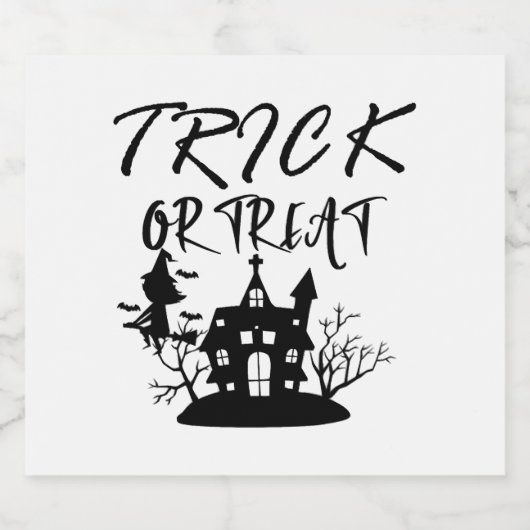 Halloween Shirten, Halloween Party Sparkling Wijnetiket (Enkel label)