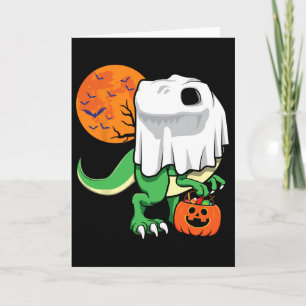 Halloween-shirts voor jongens mannen dinosaurus T Kaart