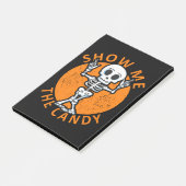 Halloween Show me Het Snoep Skelet Post-it® Notes (Schuin)