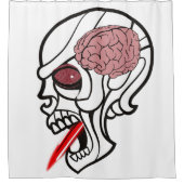 Halloween Shower Curtain Brains Douchegordijn (Voorkant)