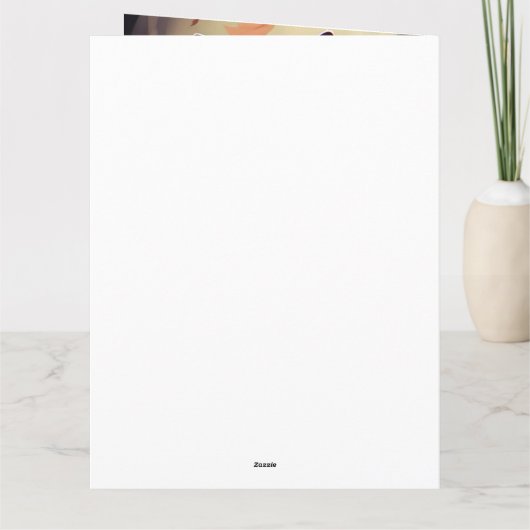 Halloween Siamese kat met pompoenen eng Kaart (Achterkant)