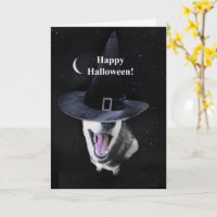 Halloween Siberian Husky Witchy Fun