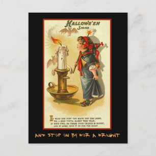 Halloween Signs Party nodigt uit met drukke tekst Uitnodiging Briefkaart