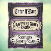 Halloween Signs Raamsticker (Vel 3)