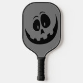 Halloween Silhouette Carved Pumpkin Pickleball Paddle (Achterkant)