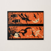  Halloween Silhouette Illustratie Legpuzzel (Horizontaal)