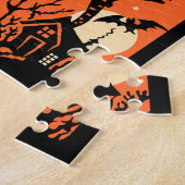  Halloween Silhouette Illustratie Legpuzzel (Zijkant)