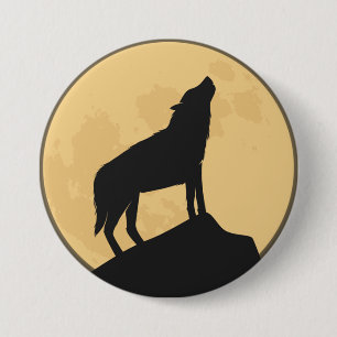 Halloween Silhouette-ontwerp Ronde Button 7,6 Cm