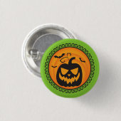 Halloween Silhouettes Pumpkin Badge Ronde Button 3,2 Cm (Voorkant /achterkant)