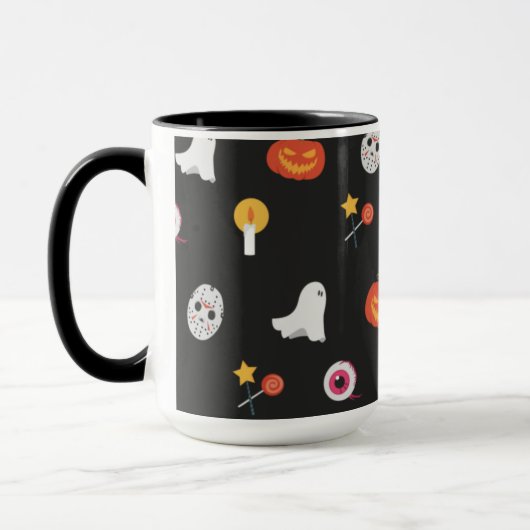 Halloween simple café Mug (Gauche)