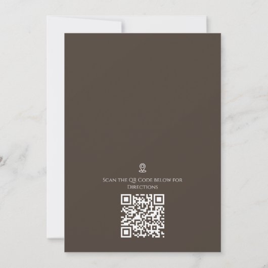 Halloween Simple Cute Pumpkin QR Code Map Piccon Kaart (Achterkant)