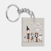 Halloween simple mais élégant | Porte-clé (Devant gauche)