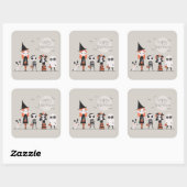 Halloween simple mais élégant | Sticker (Feuille)