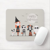 Halloween simple mais élégant | Tapis de souris (Avec souris)