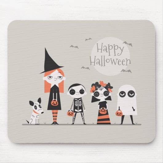 Halloween simple mais élégant | Tapis de souris (Devant)
