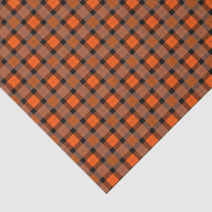 Halloween Sinaasappel Plaid Tissuepapier