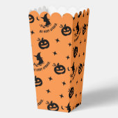 Halloween Sinaasappel Spooky Pumpkin Witch Bedankdoosjes (Achterkant)