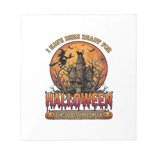 Halloween Sinds Laatste Gehekende Huis Vliegende H Notitieblok