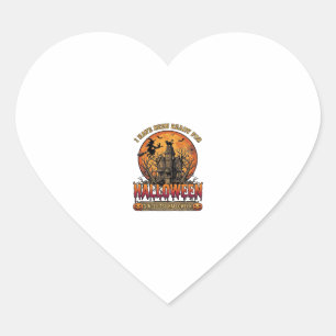 Halloween sinds laatste spookhuis vliegende heks_1 hart sticker