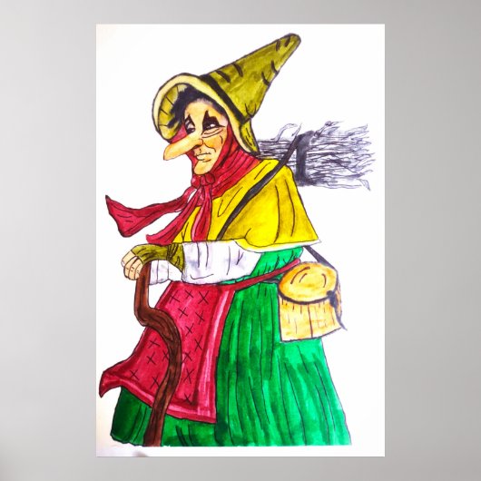 HALLOWEEN SINISTER OUDE CRONE POSTER (Voorkant)