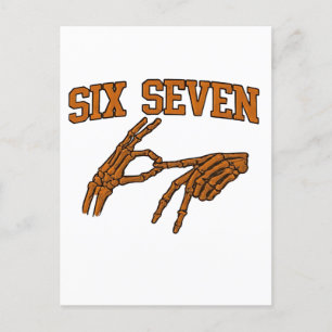 Halloween Six Seven Meme Gebarentaal 67 Mason Feestdagenkaart
