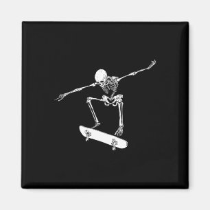 Halloween Skateboard Shirt Jongen Skateboarden Man Magneet