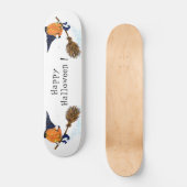 Halloween Skateboard Witch Citrouille Flying Broom (Recto)