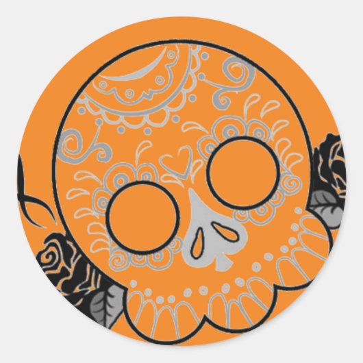 HALLOWEEN SKELEDEL STICKER (Voorkant)