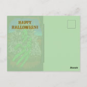 Halloween skelet botten gewei 3D fingers Briefkaart (Achterkant)
