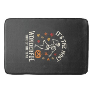 Halloween Skelet Dans Pompoen Herfst Badmat