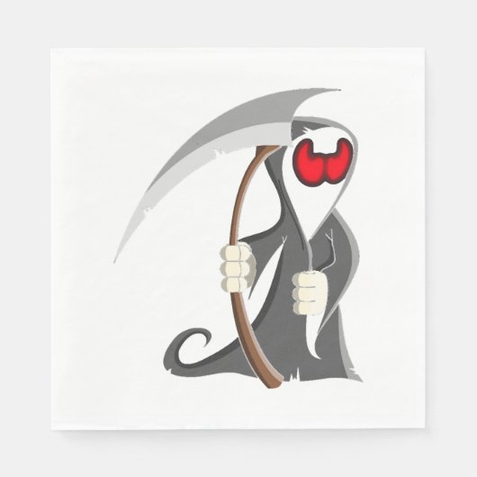 Halloween skelet Dood Servet (Voorkant)