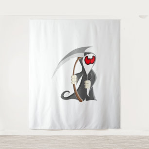 Halloween-skelet dood wandkleed