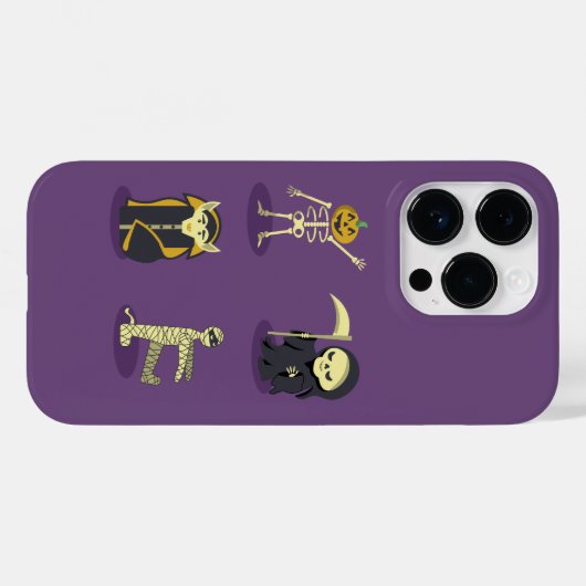 Halloween Skelet Dracula Mummy Grim Reaper Case-Mate iPhone Case (Achterkant (horizontaal))
