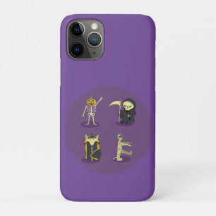 Halloween Skelet Dracula Mummy Grim Reaper iPhone 11 Pro Hoesje