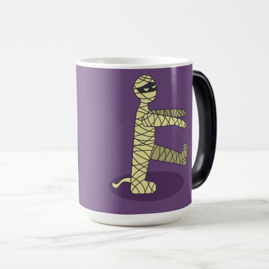 Halloween Skelet Dracula Mummy Grim Reaper Magische Mok (Voorkant rechts)