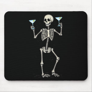 Halloween Skelet Drink Martini Tail Muismat