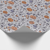 Halloween Skelet en Potions Patroon Cadeaupapier (Hoek)