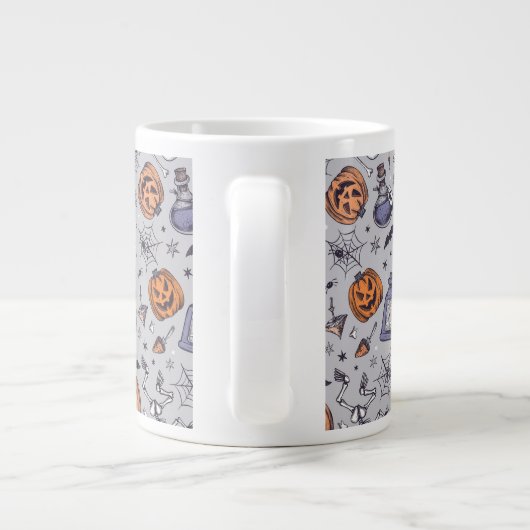  Halloween Skelet en Potions Patroon Extra Grote Beker (Achterkant)