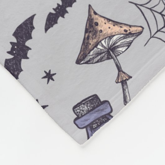  Halloween Skelet en Potions Patroon Fleece Deken (Hoek)