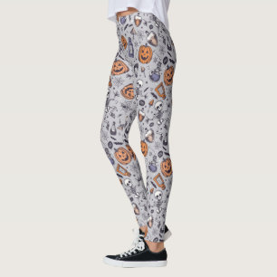 Halloween Skelet en Potions Patroon Leggings