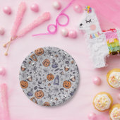 Halloween Skelet en Potions Patroon Papieren Bordje (Feest)